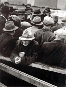 A bread line in San Francisco during the Great Depression