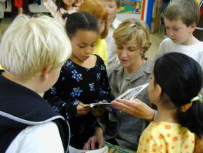 A teacher in a San Francisco elementary school