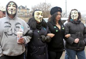 Supporters of Jane Doe gathered outside the courtroom during the rape trial in Steubenville
